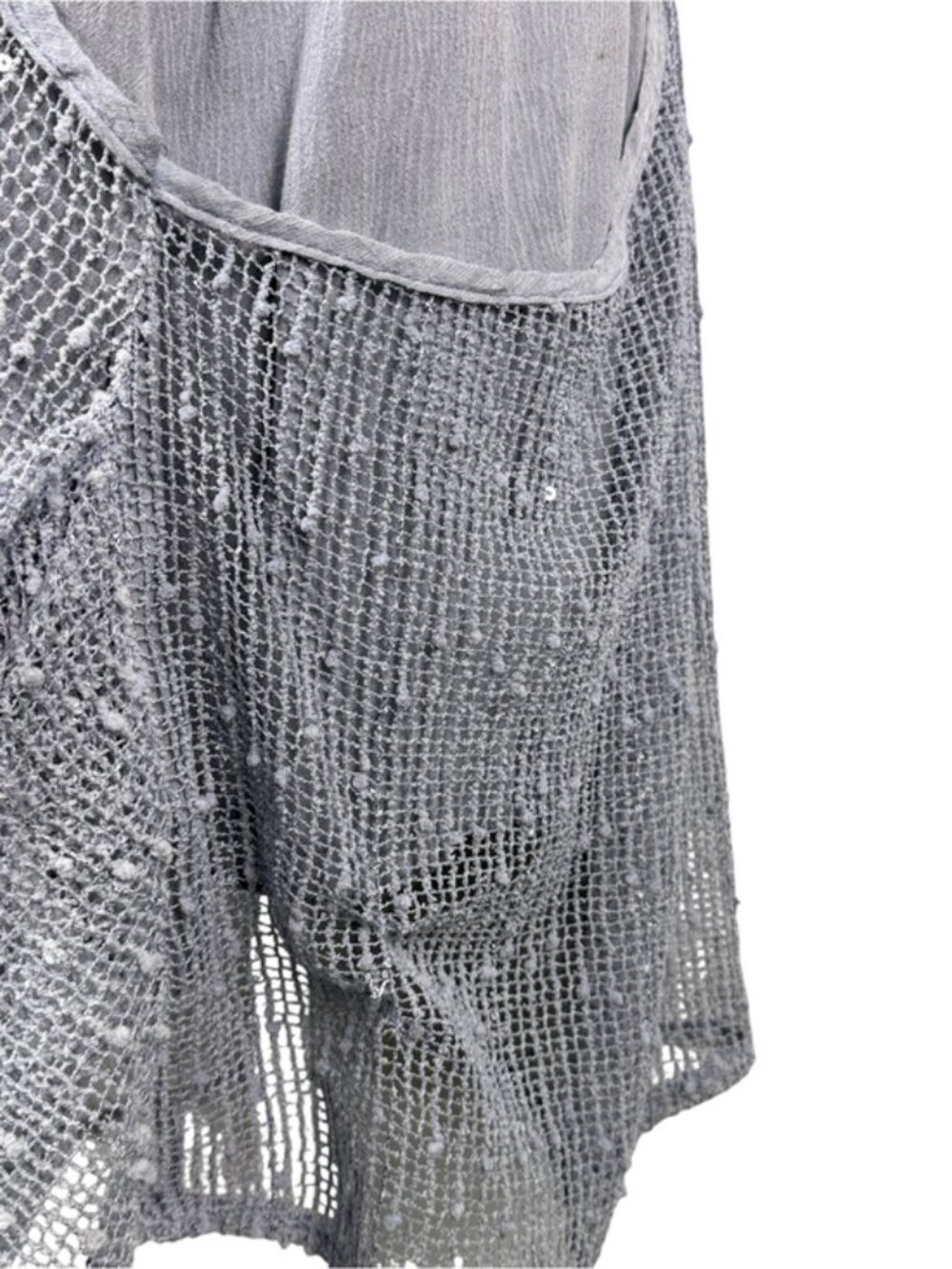 Simply Couture Dusty Blue Lagenlook Draped Vest L Boho Artwear Layered - Picture 8 of 12